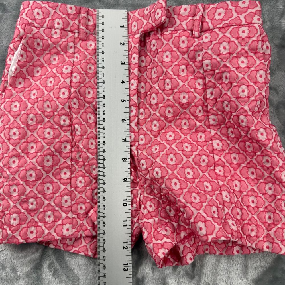 Blue Rain Pink Floral Geometric High Waisted Shorts Womens Small Girlhoodcore - Picture 8 of 16